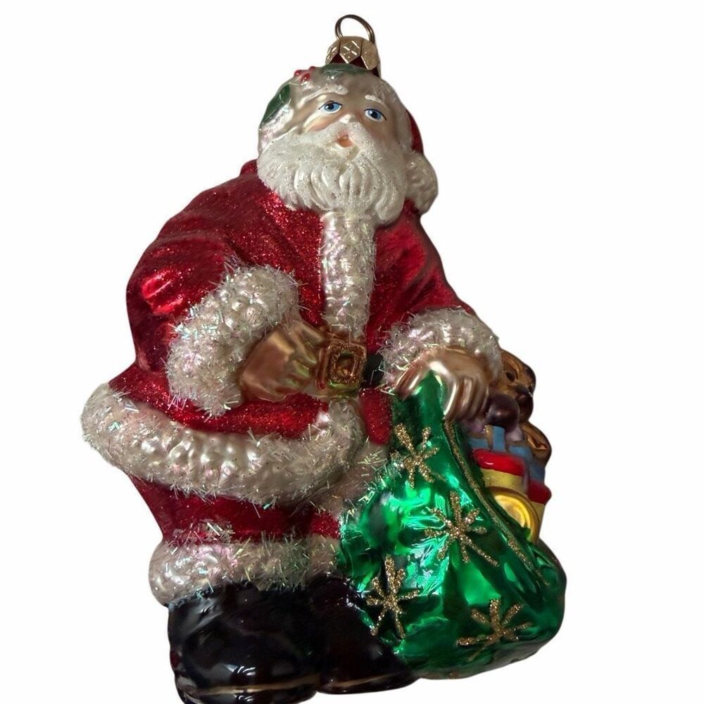 Christopher Radko Santa Christmas Ornament